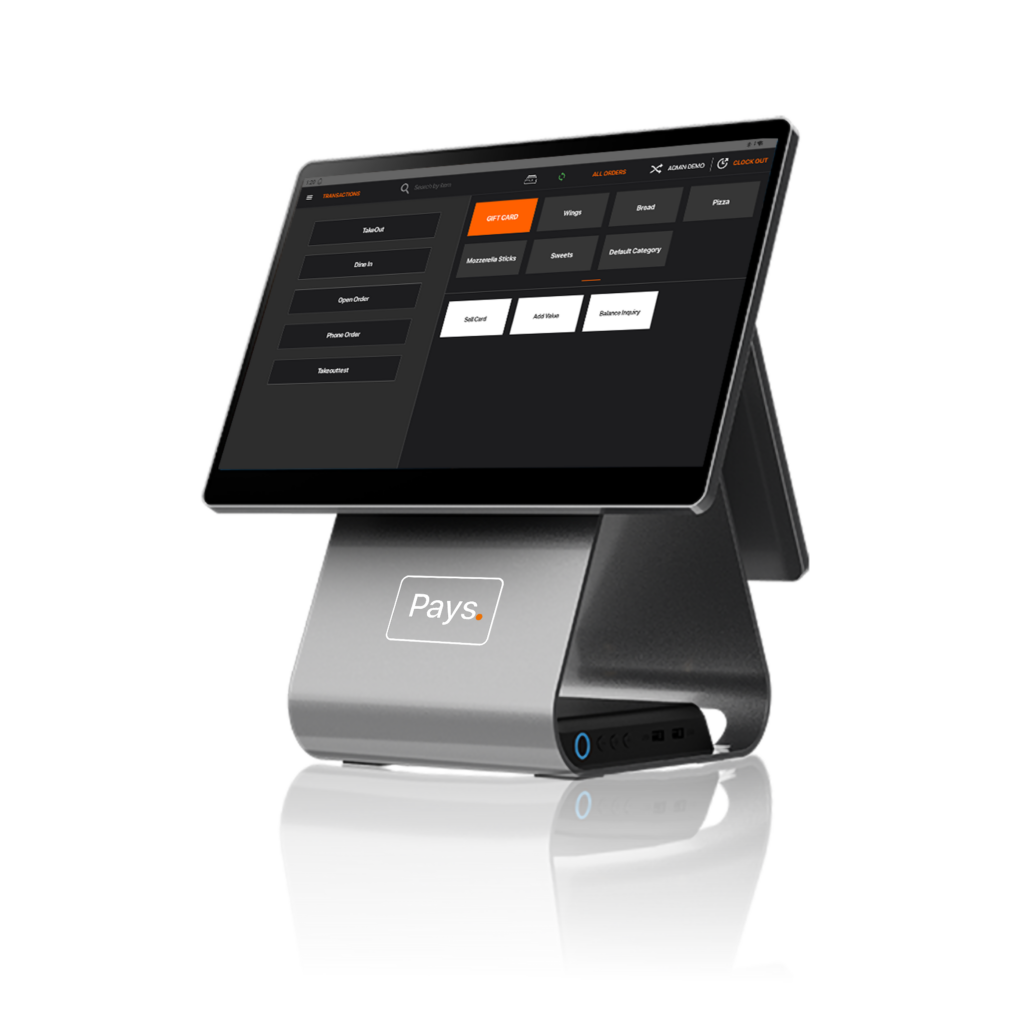 Side-by-side comparison of an old, outdated POS system and a sleek, modern Restaurant POS System highlighting technology improvement