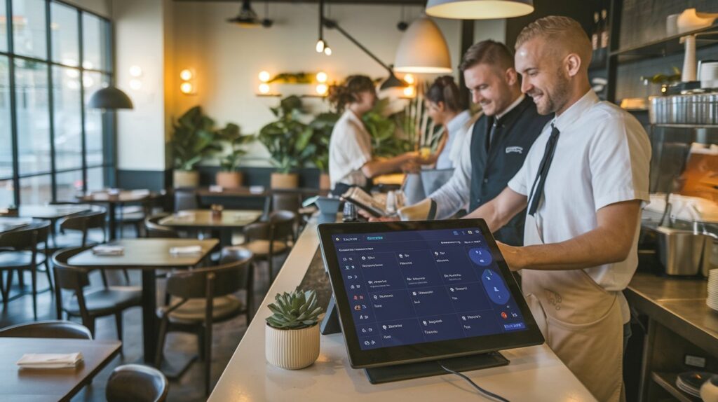 Modern POS system revolutionizing restaurant management in 2024.