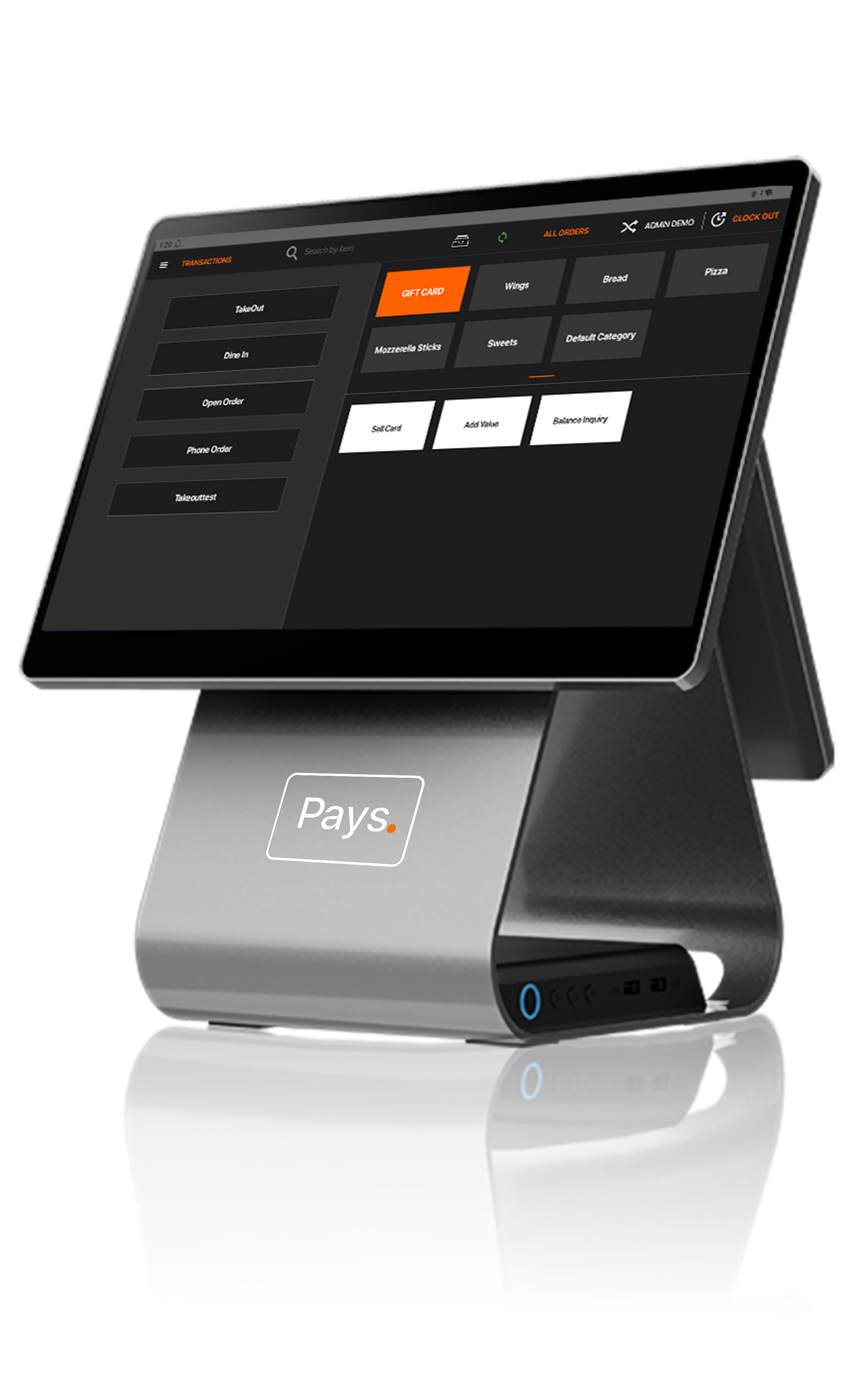 Modern restaurant POS system featuring a tablet interface for efficient order management