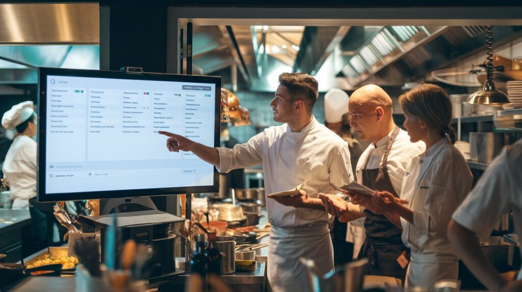 A restaurant managing online orders efficiently using a POS system, boosting revenue with online ordering for restaurants.