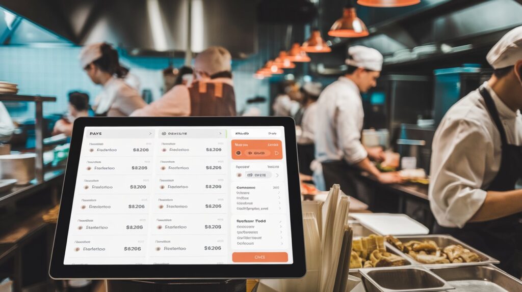 PAYS POS system processing real-time online orders, ensuring smooth operations for restaurants during peak hours.