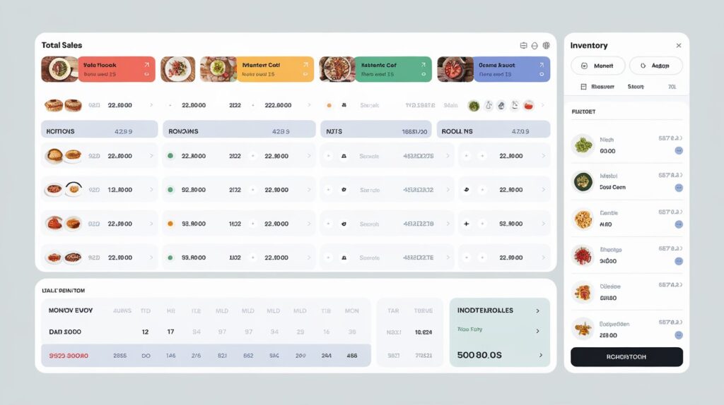 User-friendly interface of the best restaurant POS systems showcasing analytics and inventory management