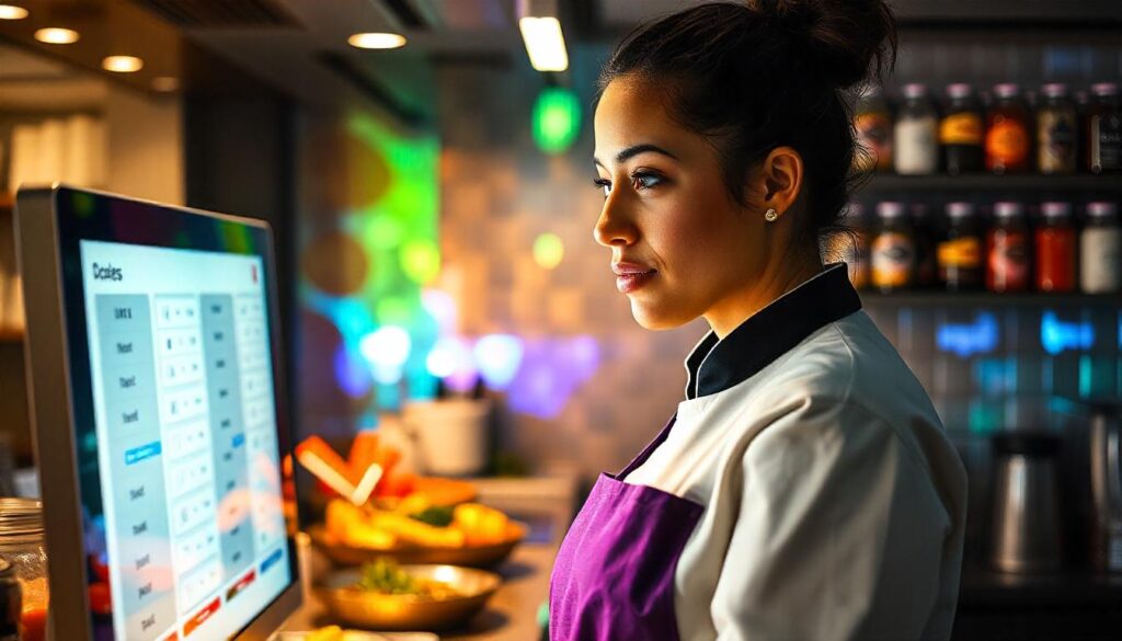 Kitchen staff managing orders through a KDS connected to the best restaurant POS systems for efficiency.