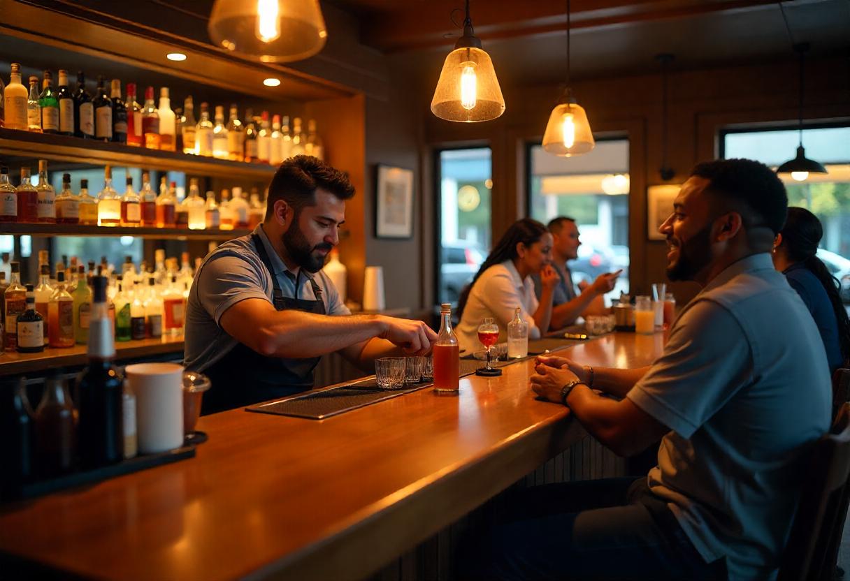 Bar management using a modern POS system