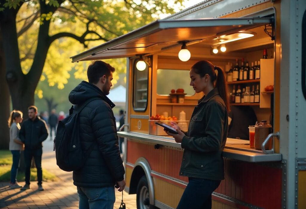 Food Truck POS System displaying a customer loyalty program setup to reward frequent visitors